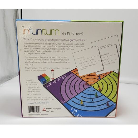 INFUNITUM Board Game UNIQUENESS COUNTS & FUN NEVER ENDS Best Game in Show - Picture 4 of 7